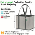 Heavy Duty Stand-Up Grocery Totes