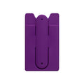 U-Shape Cell Phone Back Stick Silicone Card Holder Stand