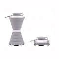 17 Oz Silicone Collapsible Water Bottle Cup With Carabiner