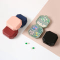 Portable Six-Compartment Pill Box