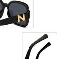 Unisex Retro Square Frame UV Protective Sunglasses