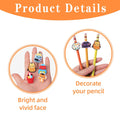 Pencil Topper Decoations Cute Silicone Pen Clip