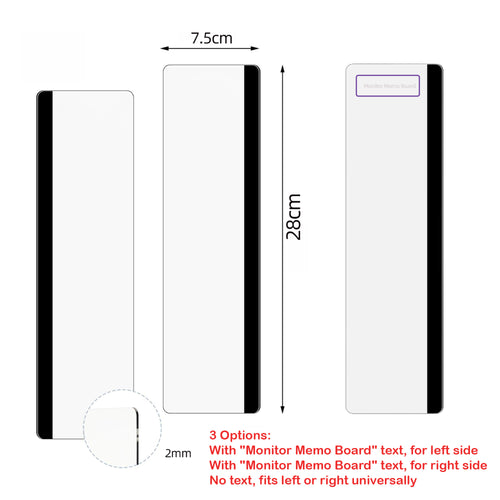 Acrylic Transparent Computer Monitor Memo Board