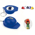 Mini Construction Helmet Flashlight Keychain Bottle Opener