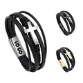 Stainless Steel Bracelet Cross Woven Bracelet