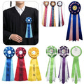 Award Ribbon Medals With Badge For Recognition