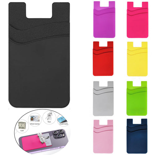 2 Pockets Silicone Phone Wallet