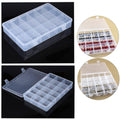 Clear Plastic Organizer Box Storage Container Grids
