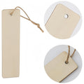 Wooden Rectangular Mini DIY Bookmarks