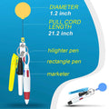 4 In 1 Clip-On Badges With Ballpoint Pens