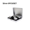 Portable Aluminum Alloy 5 Pcs Dice Game Set W/ Square Case