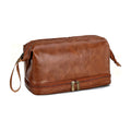 Pu Leather Double-Layer Toiletry Bag