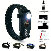 Survival Paracord Bracelet With Light