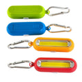 Portable COB Mini Lights Flashlight W/ Carabiner For Hiking