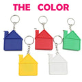 Mini House Shape Measuring Key Chain