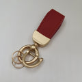 Leather Keychain Accessories Metal Car Key Chain Ring