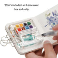 8 Grid Portable Travel Acrylic Watercolor Palette With Clip