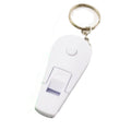 Portable Mini Plastic Whistle Keychain LED Light