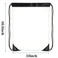 Large Clear Waterproof Stadium Drawstring Backpack