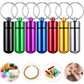 Aluminum Alloy Mini Pill Case Keychain