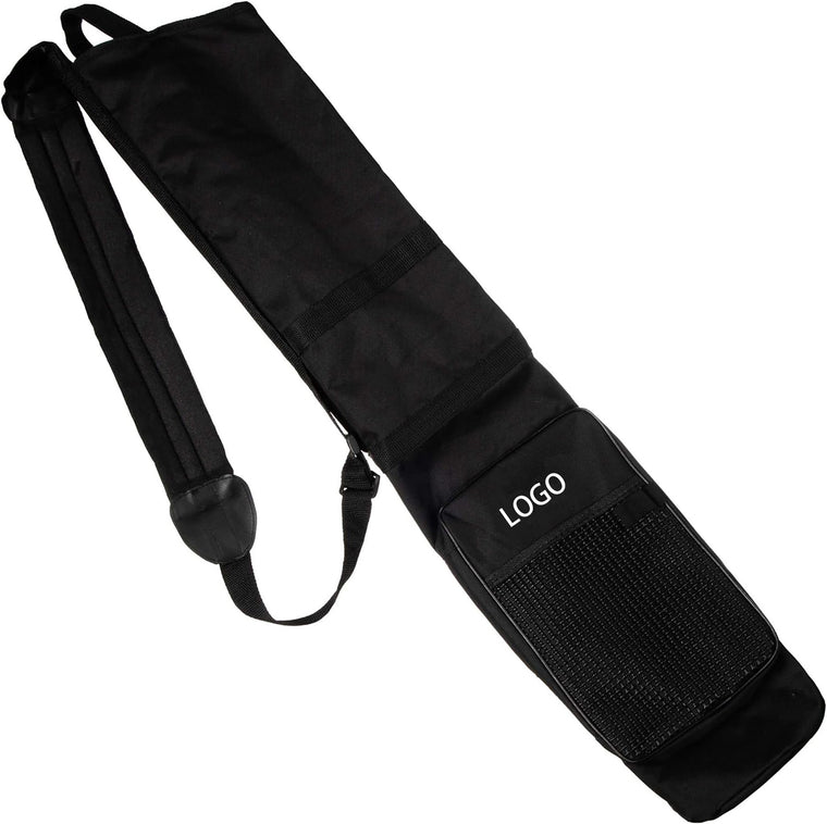 Black Lightweight Golf Bag with Cushioned Shoulder Strap