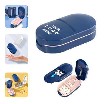 Portable Pill Box With Cutting Function