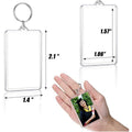 Acrylic Photo Frame Keychain Holder