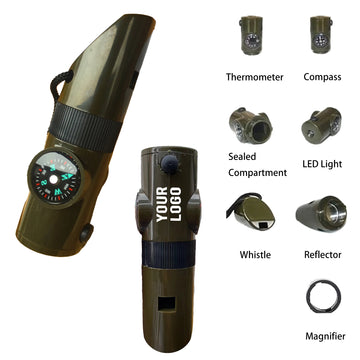 7-In-1 Survival Whistle Tool