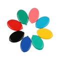 Oval Pvc Rubber Squeeze Coin Pouch With Chain Coin Holder