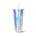 20Oz Large Capacity Summer Plastic Water Cup With Straw