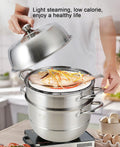 304 Triple Stainless Steel Steamer