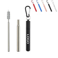 Expandable Stainless Steel Straw With Case