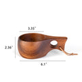 8 Oz Natural Wooden Coffee Cup Wine Cup Tea Cup