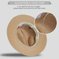 Wide Brim Straw Woven Panama Roll-Up Hat