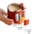 17Oz Stainless Steel Tumbler Office Mugs With Handle And Lid