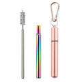 Portable Stainless Steel Telescopic Straw Set