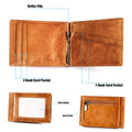 Mens Zipper Leather Wallet
