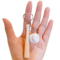 Portable Mini Wooden Baseball Bat And Baseball Keychain