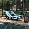 Tie-Dye Beach Towel Lounger Cover