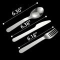 Stainless Steel Bento Box With Knife, Fork And Spoon