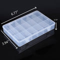 Clear Plastic Organizer Box Storage Container Grids