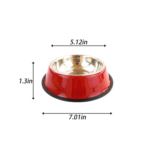 13.3OZ Stainless Steel Non-Skid Dog Bowl