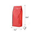 Resealable Zipper Pouch Coffee Storage Bags With Valve 16Oz