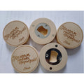 Wooden Magnetic Fridge Sticker Bottle Opener