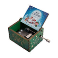 Wooden Merry Christmas Music Box