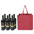 Non-Woven 6 Bottle Wine Tote Bags with Divider