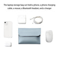 Leather Laptop Sleeve Case With Small Bag