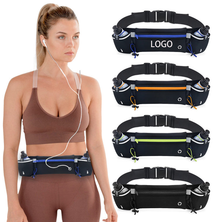 Running Belt With Water Bottles Hydration Sport Fanny Pack
