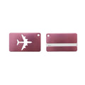 Airplane Aluminum Luggage Tag