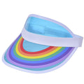 Clear Rainbow PVC Visor Hat